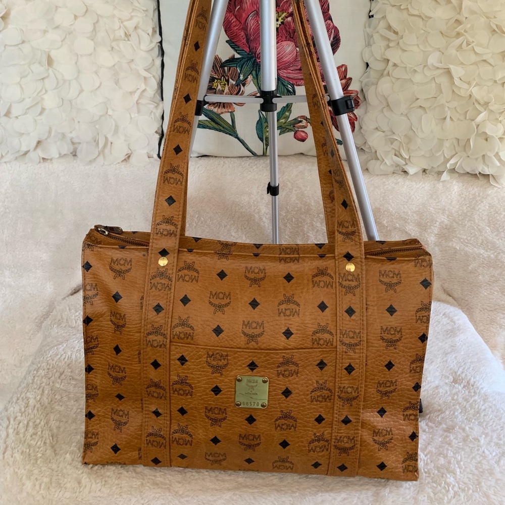 Viesto Heritage Shopper Tan Coated Canvas Tote
